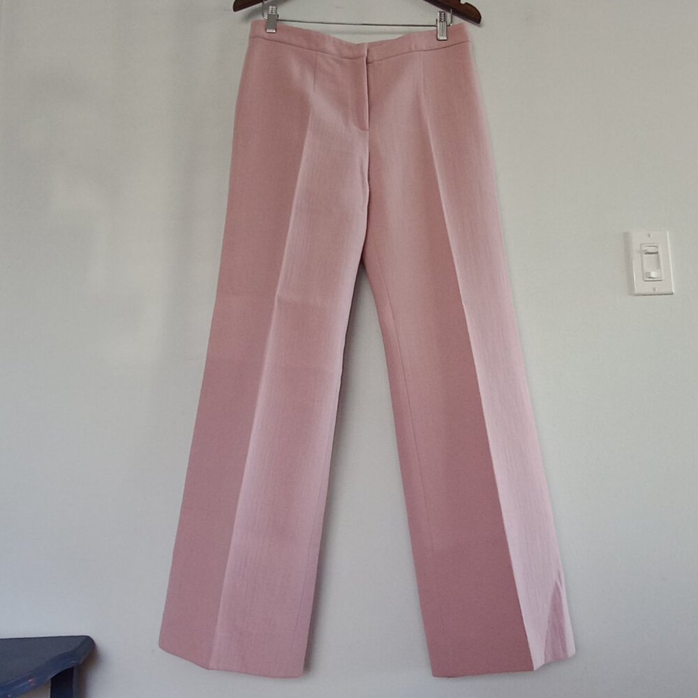 AGNONA rose pink wide leg dress pants